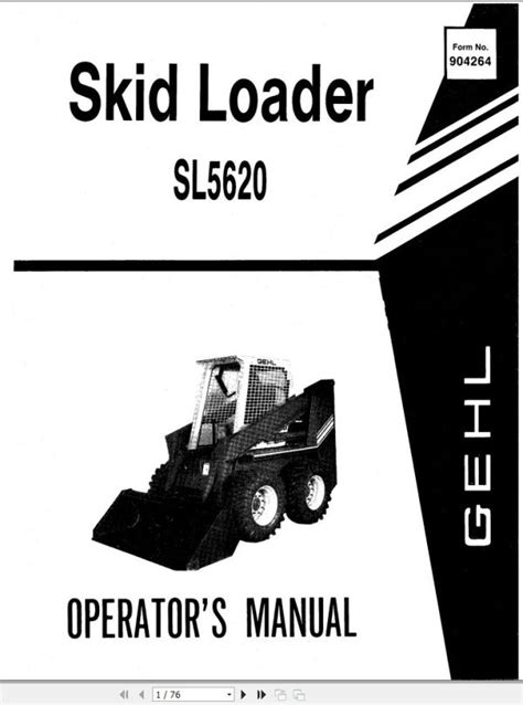 1990 gehl 5620 skid steer|gehl skid steer service manual.